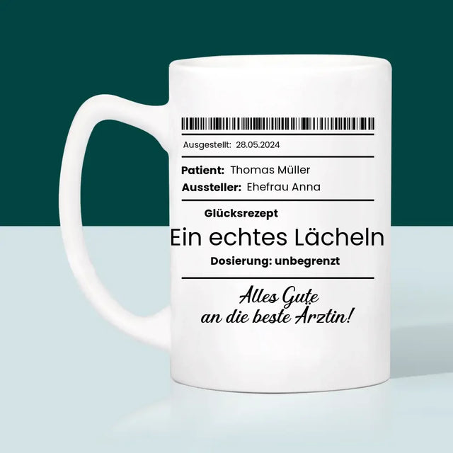 Name Und Unterschrift: Glücksrezept  - Tasse