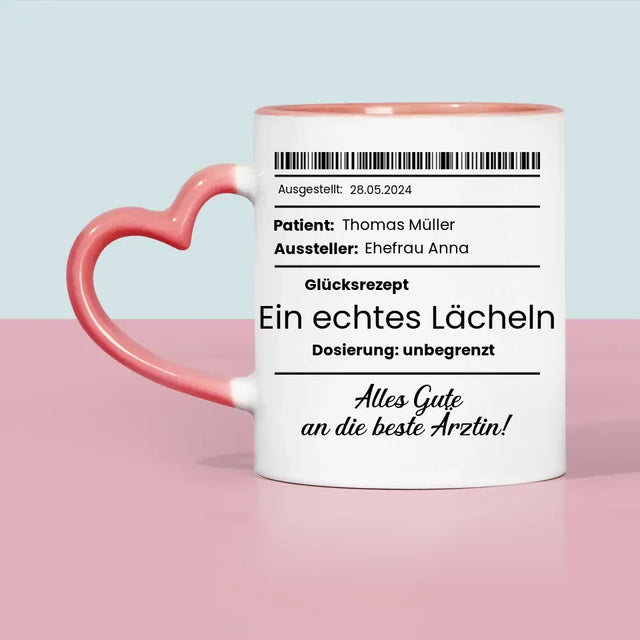 Name Und Unterschrift: Glücksrezept  - Tasse