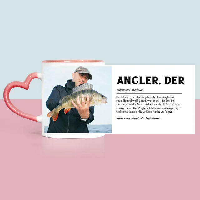 Foto Und Unterschrift: Angler Definition - Tasse