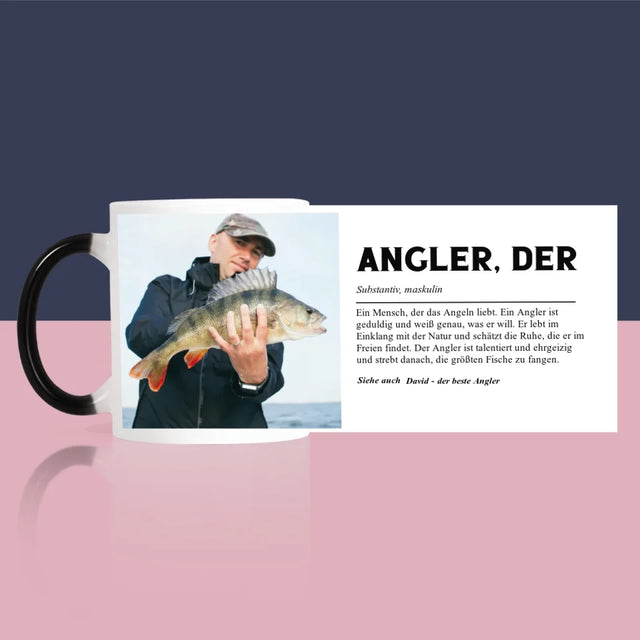 Foto Und Unterschrift: Angler Definition - Tasse