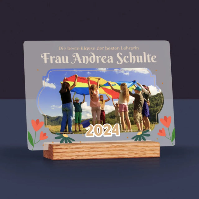 Foto Und Unterschrift: Beste Klasse - Druck Auf Acrylglas