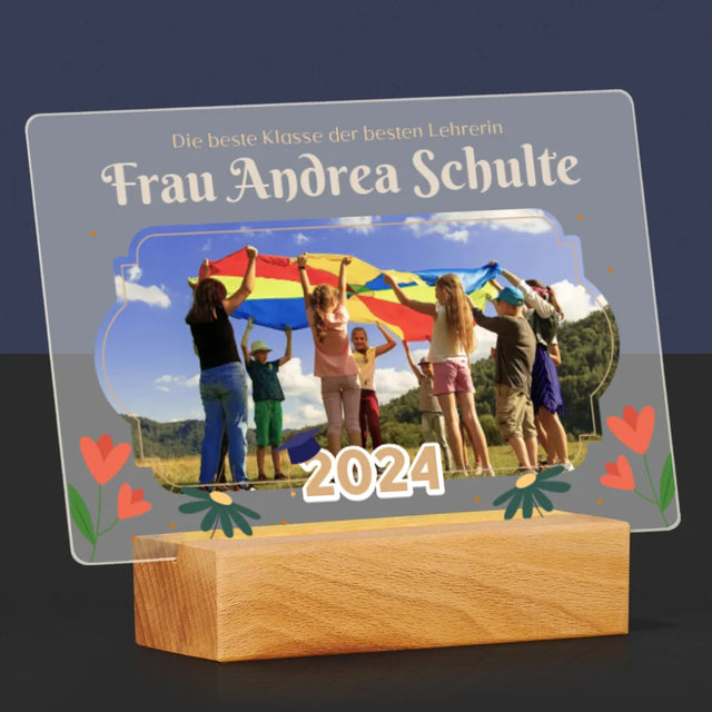 Foto Und Unterschrift: Beste Klasse - Druck Auf Acrylglas