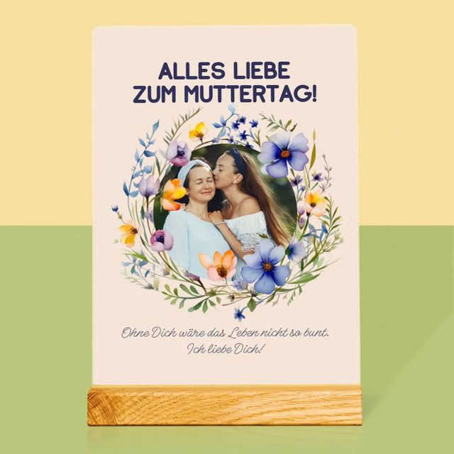 Foto Und Unterschrift: Alles Liebe Zum Muttertag - Druck Auf Acrylglas