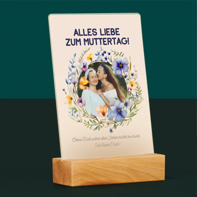 Foto Und Unterschrift: Alles Liebe Zum Muttertag - Druck Auf Acrylglas