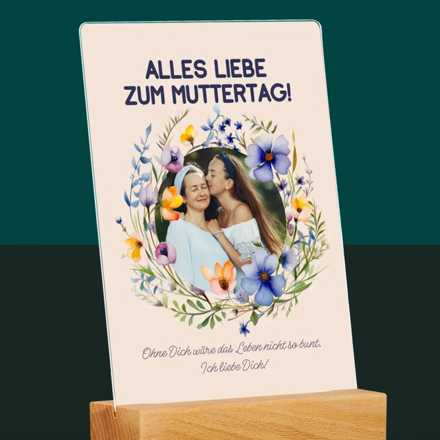 Foto Und Unterschrift: Alles Liebe Zum Muttertag - Druck Auf Acrylglas