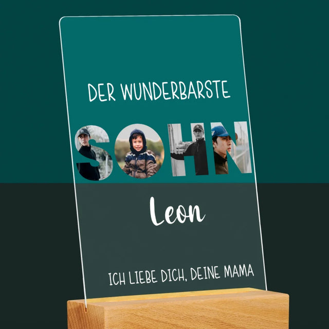 Buchstaben-Collage: Sohn - Druck Auf Acrylglas