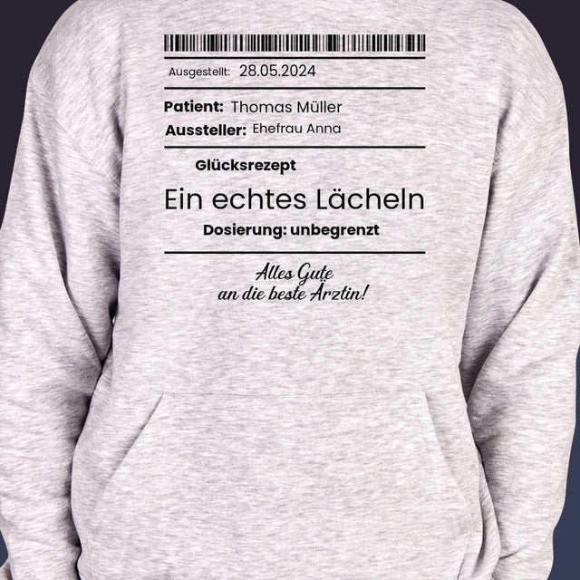 Name Und Unterschrift: Glücksrezept  - Kapuzenpullover Für Herren