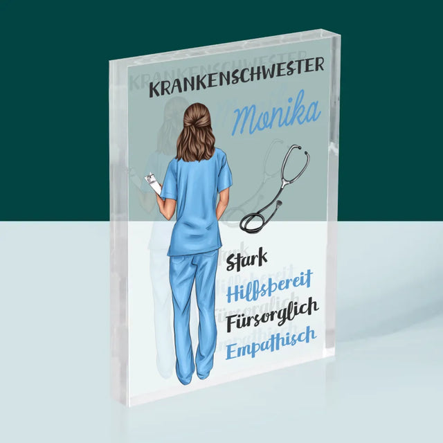 Avatar Creator: Krankenschwester Eigenschaften - Acrylblock