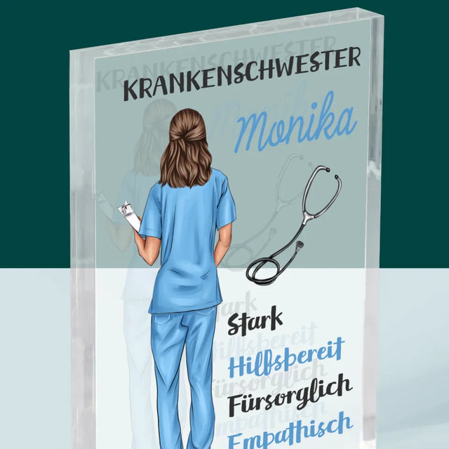 Avatar Creator: Krankenschwester Eigenschaften - Acrylblock