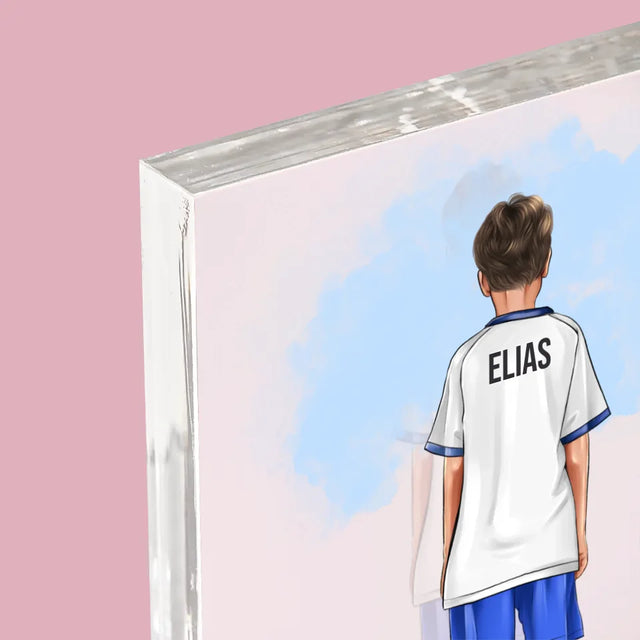 Avatar Creator: Kleiner Fußballspieler - Acrylblock