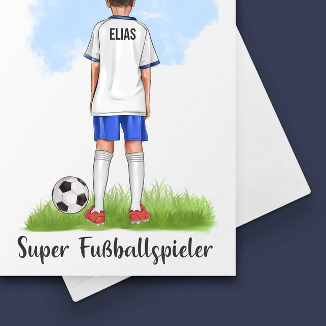 Avatar Creator: Kleiner Fußballspieler - Glückwunschkarte