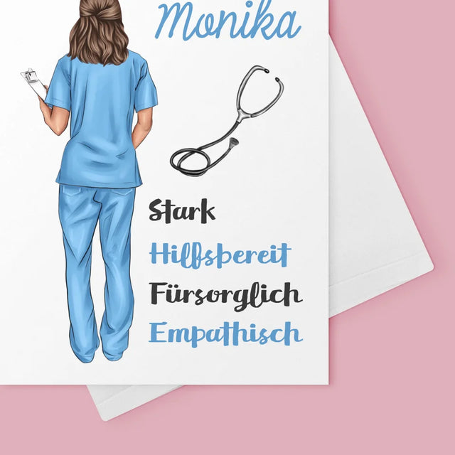 Avatar Creator: Krankenschwester Eigenschaften - Glückwunschkarte