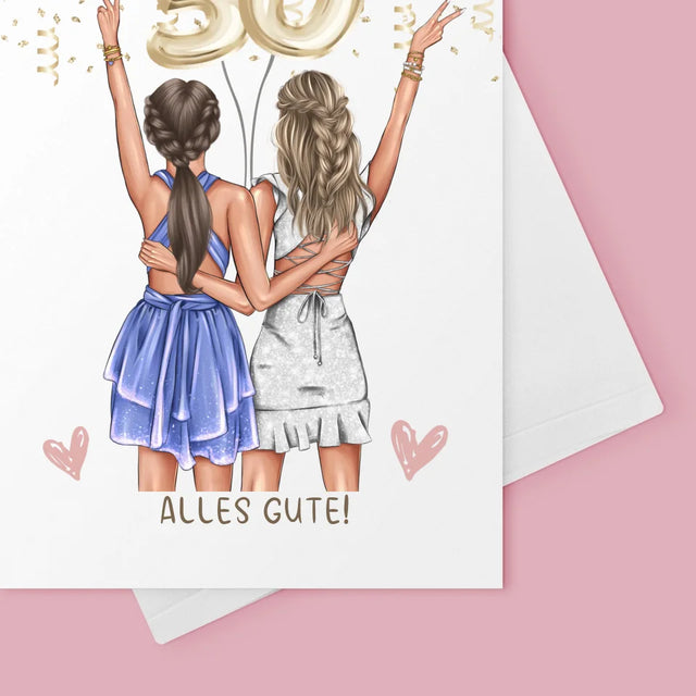 Avatar Creator: Freundinnen 30. Geburtstag - Glückwunschkarte