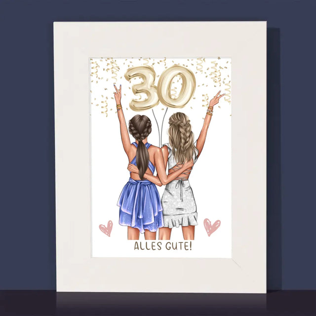 Avatar Creator: Freundinnen 30. Geburtstag - Bilderrahmen