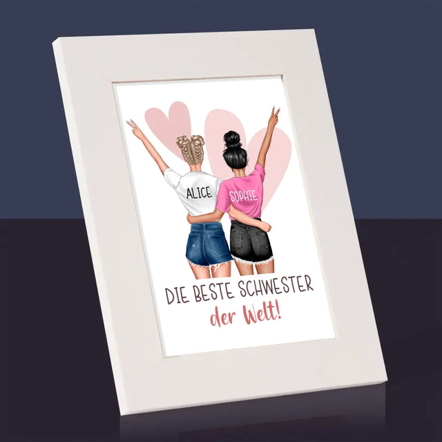 Avatar Creator: Beste Schwester Der Welt - Bilderrahmen