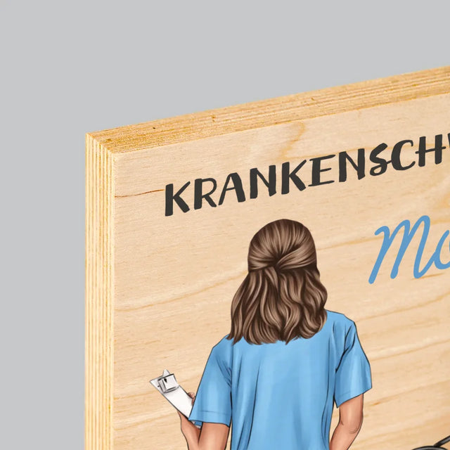 Avatar Creator: Krankenschwester Eigenschaften - Druck Auf Holz