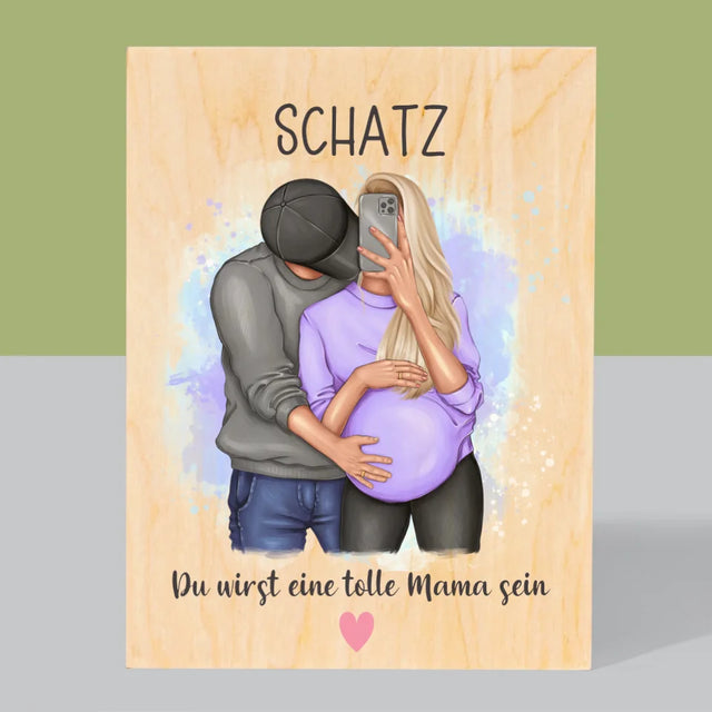 Avatar Creator: Du Wirst Eine Tolle Mama Sein - Druck Auf Holz