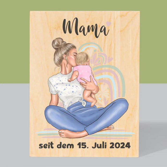 Avatar Creator: Junge Mama - Druck Auf Holz