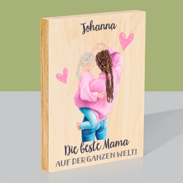 Avatar Creator: Beste Mama Auf Der Welt - Druck Auf Holz