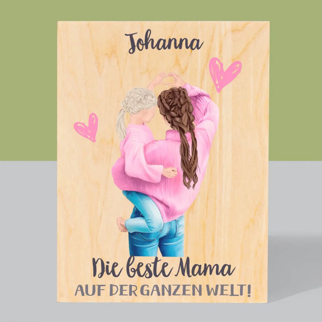 Avatar Creator: Beste Mama Auf Der Welt - Druck Auf Holz