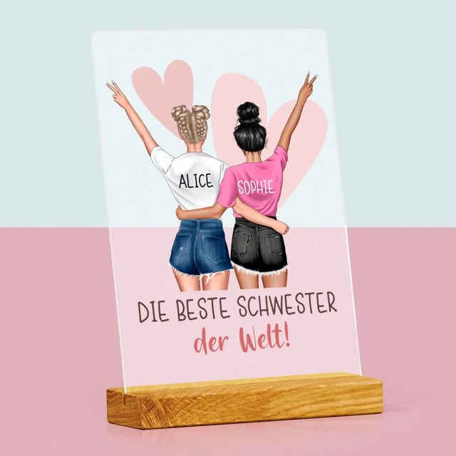 Avatar Creator: Beste Schwester Der Welt - Druck Auf Acrylglas