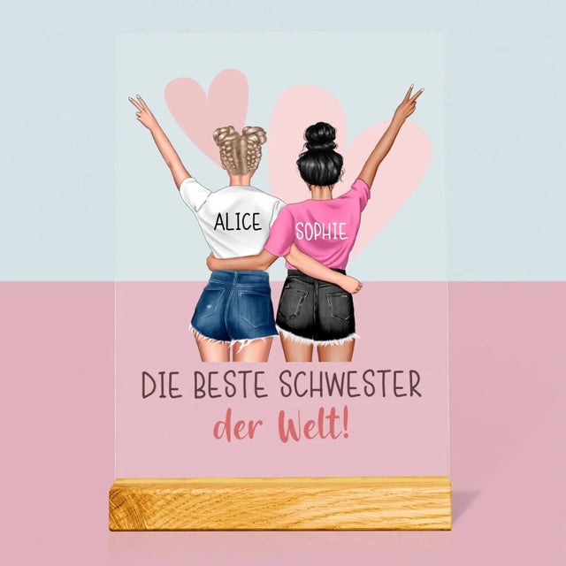 Avatar Creator: Beste Schwester Der Welt - Druck Auf Acrylglas