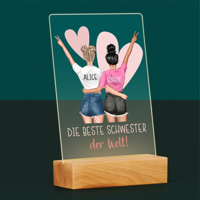 Avatar Creator: Beste Schwester Der Welt - Druck Auf Acrylglas