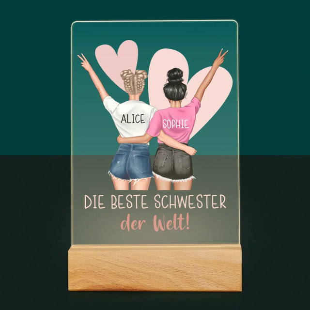 Avatar Creator: Beste Schwester Der Welt - Druck Auf Acrylglas