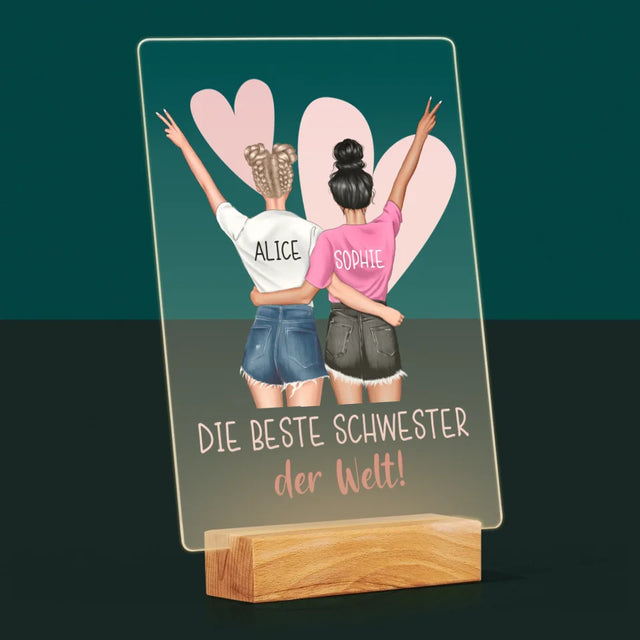 Avatar Creator: Beste Schwester Der Welt - Druck Auf Acrylglas