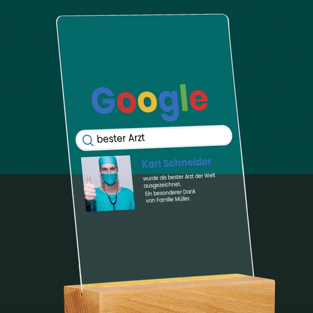 Foto Und Unterschrift: Bester Arzt Google-Suche - Druck Auf Acrylglas