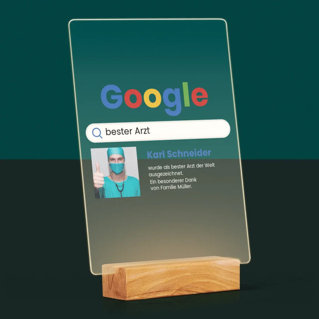 Foto Und Unterschrift: Bester Arzt Google-Suche - Druck Auf Acrylglas