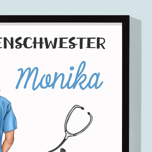 Avatar Creator: Krankenschwester Eigenschaften - Druck Mit Rahmen 30X40