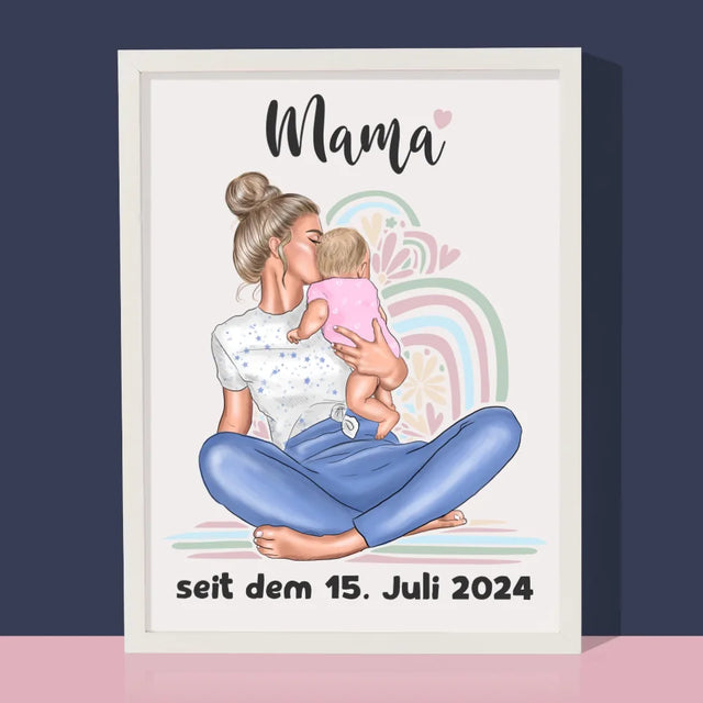 Avatar Creator: Junge Mama - Druck Mit Rahmen 30X40