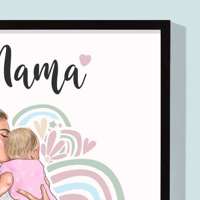 Avatar Creator: Junge Mama - Druck Mit Rahmen 30X40