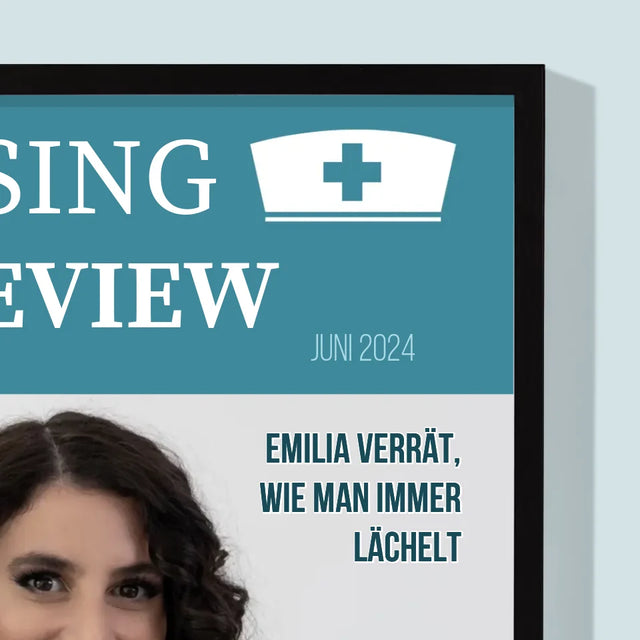 Magazin-Cover: Nursing Review - Druck Mit Rahmen 30X40