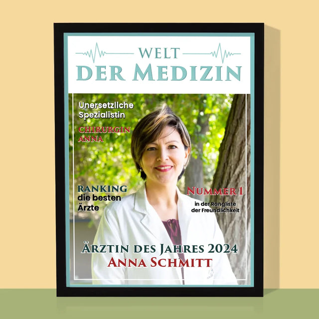 Magazin-Cover: Welt Der Medizin - Druck Mit Rahmen 30X40