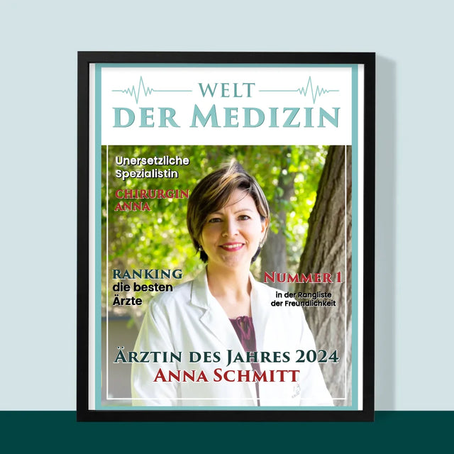 Magazin-Cover: Welt Der Medizin - Druck Mit Rahmen 30X40