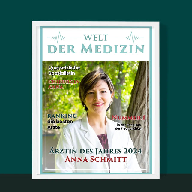 Magazin-Cover: Welt Der Medizin - Druck Mit Rahmen 30X40