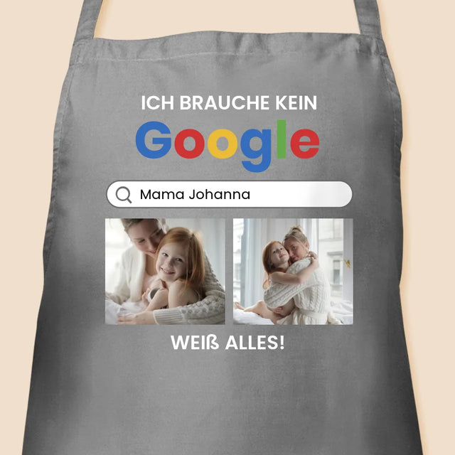 Fotocollage: Ich Brauche Kein Google - Schürze