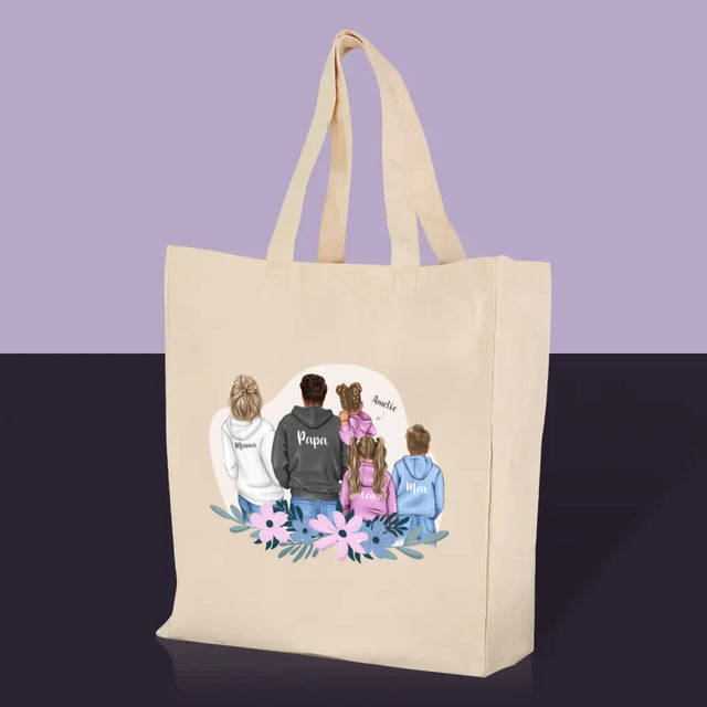 Avatar Creator: Familie Mit Kindern - Stofftasche