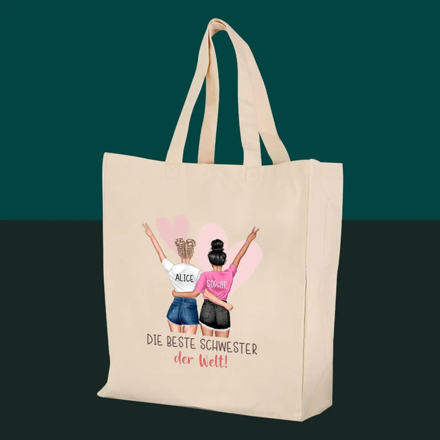 Avatar Creator: Beste Schwester Der Welt - Stofftasche