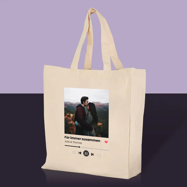 Foto Und Unterschrift: Ihr Foto Spotify - Stofftasche