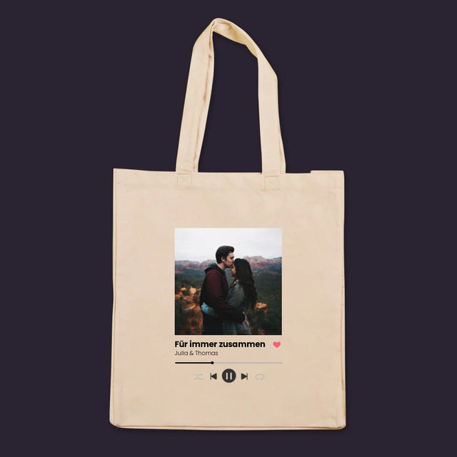 Foto Und Unterschrift: Ihr Foto Spotify - Stofftasche