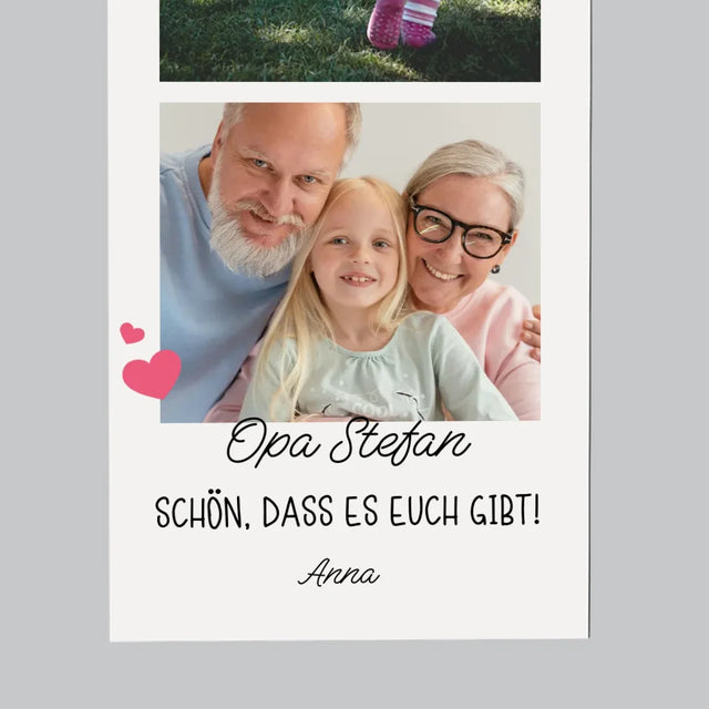 Foto Und Unterschrift: Schön, Dass Es Euch Gibt - Kühlschrankmagnet