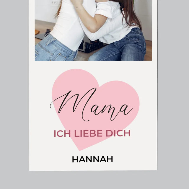 Fotocollage: Mama, Ich Liebe Dich - Kühlschrankmagnet