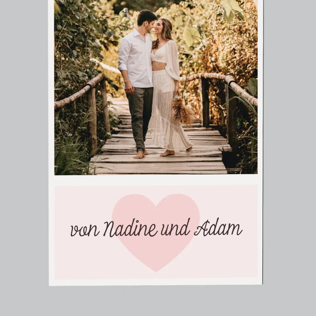 Fotocollage: 5. Hochzeitstag - Kühlschrankmagnet