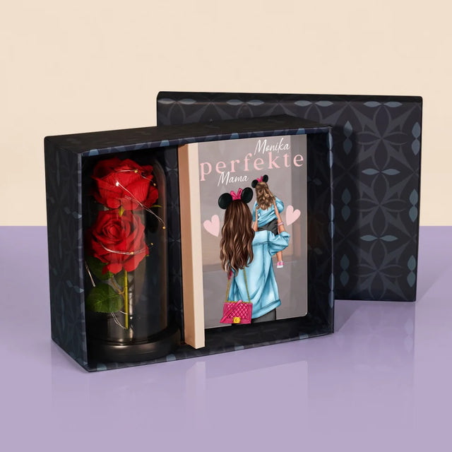 Avatar Creator: Perfekte Mama - Geschenkset Mit Druck Auf Acrylglas Und Ewiger Rose