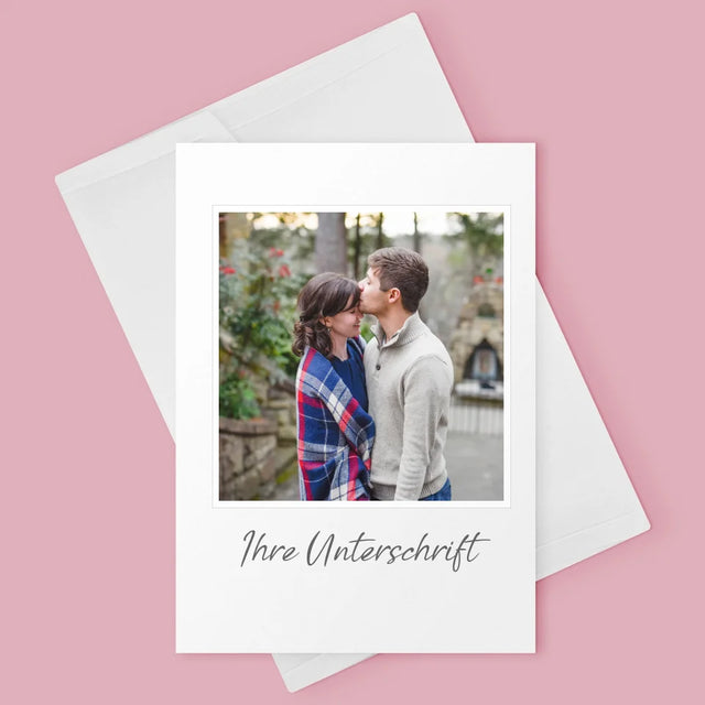 Foto Und Unterschrift: Foto Und Unterschrift - Glückwunschkarte