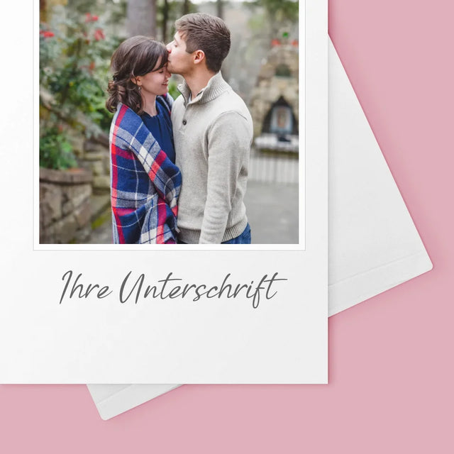 Foto Und Unterschrift: Foto Und Unterschrift - Glückwunschkarte