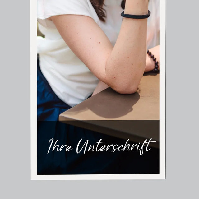 Foto Und Unterschrift: Foto Und Unterschrift - Kühlschrankmagnet